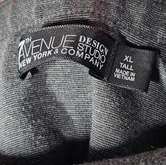 7th Avenue New York & Co Charcoal Grey Pull-On Bootcut Pants Size XL Tall - Picture 4 of 7